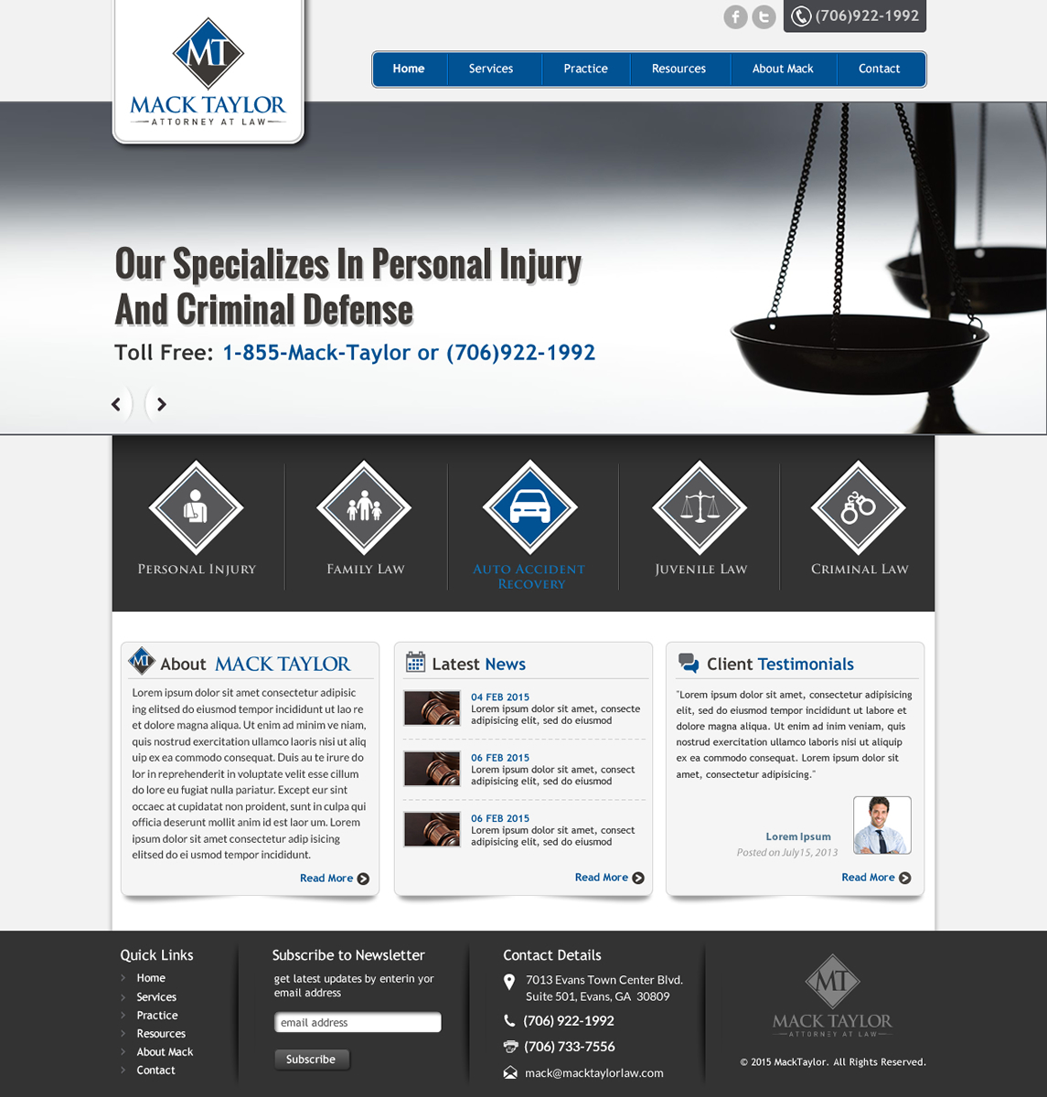 Web Design by Mac Ruskin for this project | Design #5440965