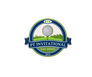 4TH PT INVITATIONAL SAN DEIGO 2015 or 4th annual Pt golf tournament 2015 | Logo Design by Ena