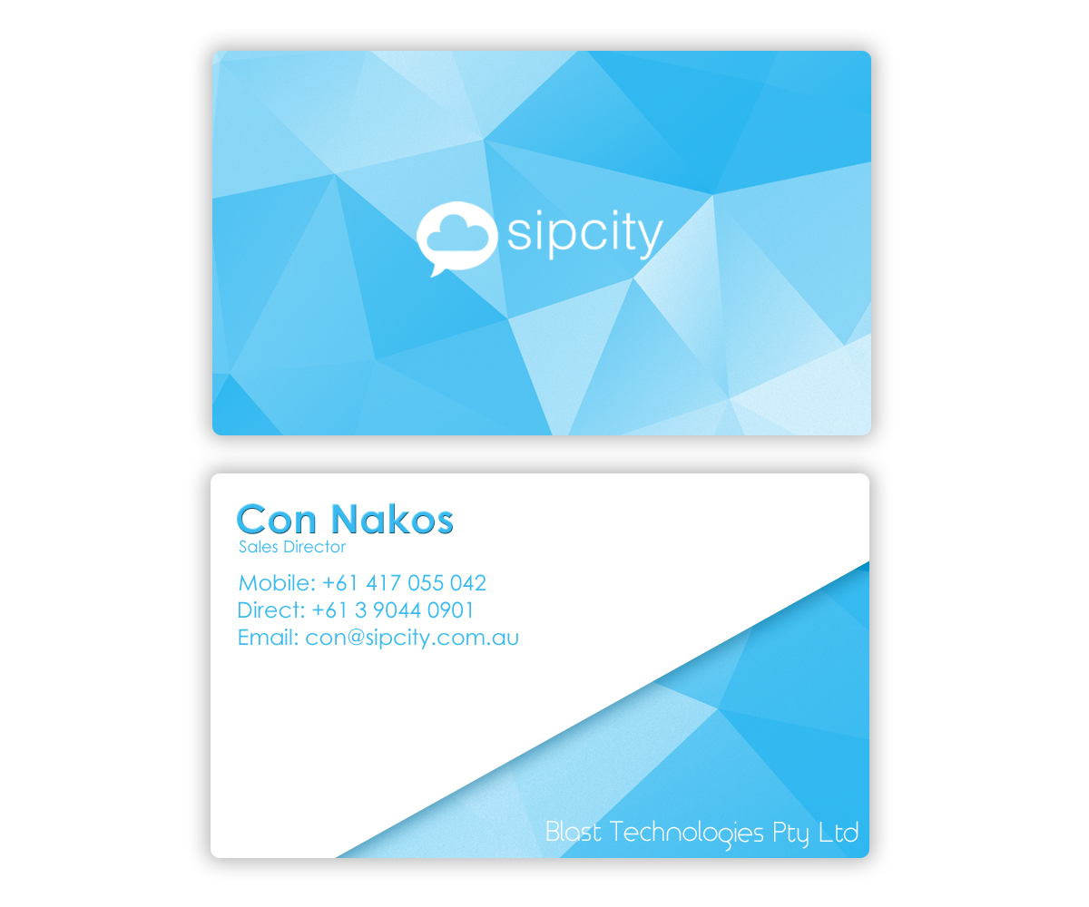 Diseño de Tarjeta de Presentación por cheez_O para Blast Technologies Pty Limited | Diseño #5415785
