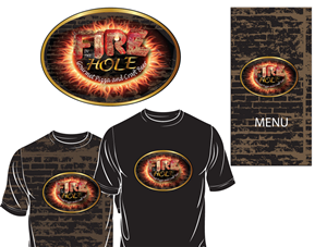 Fire In the Hole, Gourmet Pizza and Craft Beer | Logo Design by Soula Vetter