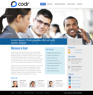 Web Design by Mayank Patel for Codr Software | Design #1519064