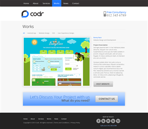 Computer consultant website | Web Design par SJ