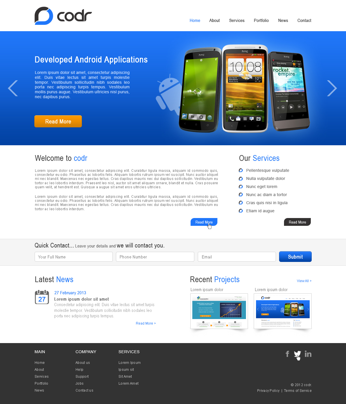 Diseño Web por Desire Design Solutions para Codr Software | Diseño #1509933
