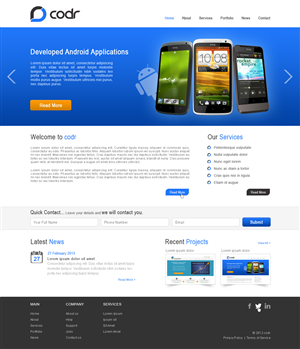 Web Design by Desire Design Solutions for Codr Software | Design #1509933