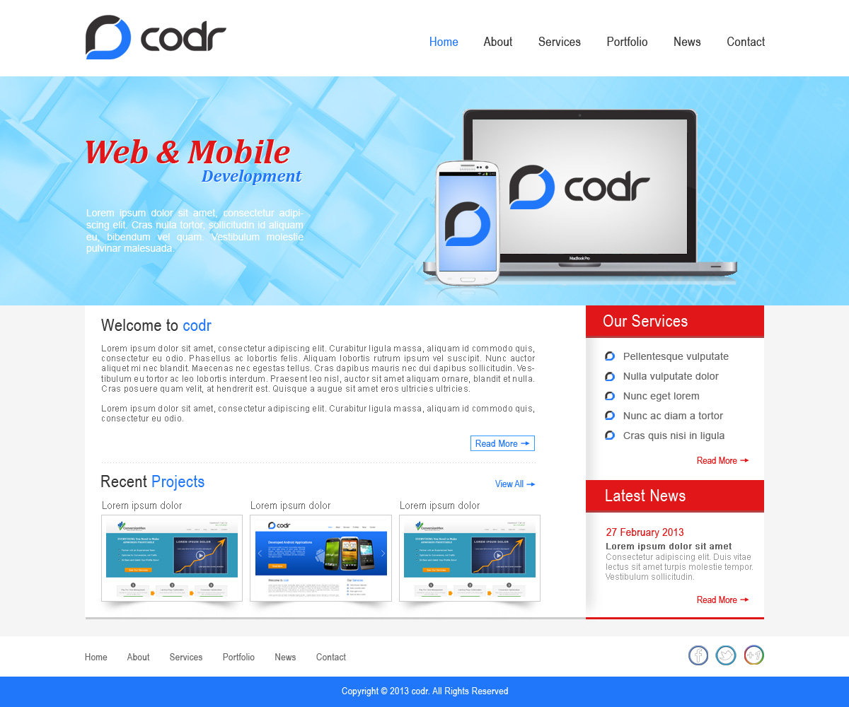 Diseño Web por Desire Design Solutions para Codr Software | Diseño #1517607