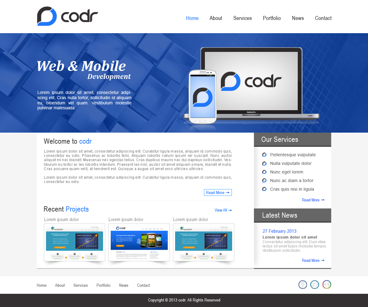 Web Design by Desire Design Solutions for Codr Software | Design #1531138