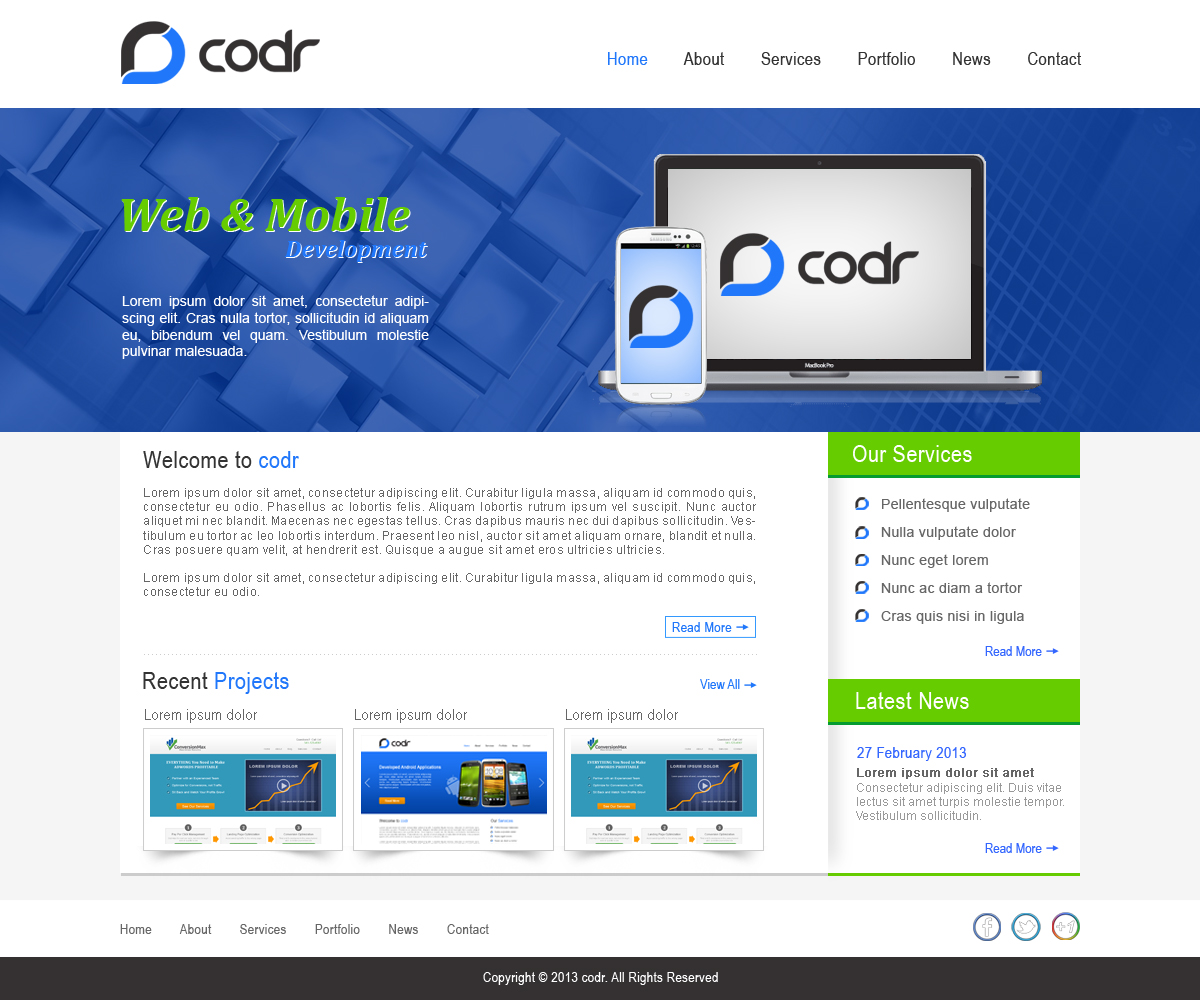 Web Design by Desire Design Solutions for Codr Software | Design #1531142