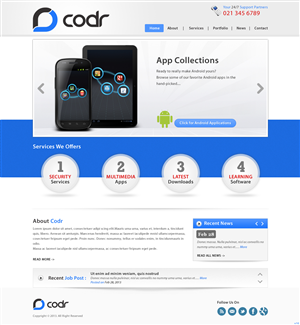 Web-Design von pb für Codr Software | Design: #1514759
