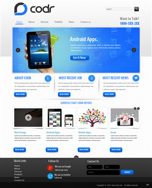 Web-Design von pb für Codr Software | Design: #1514761