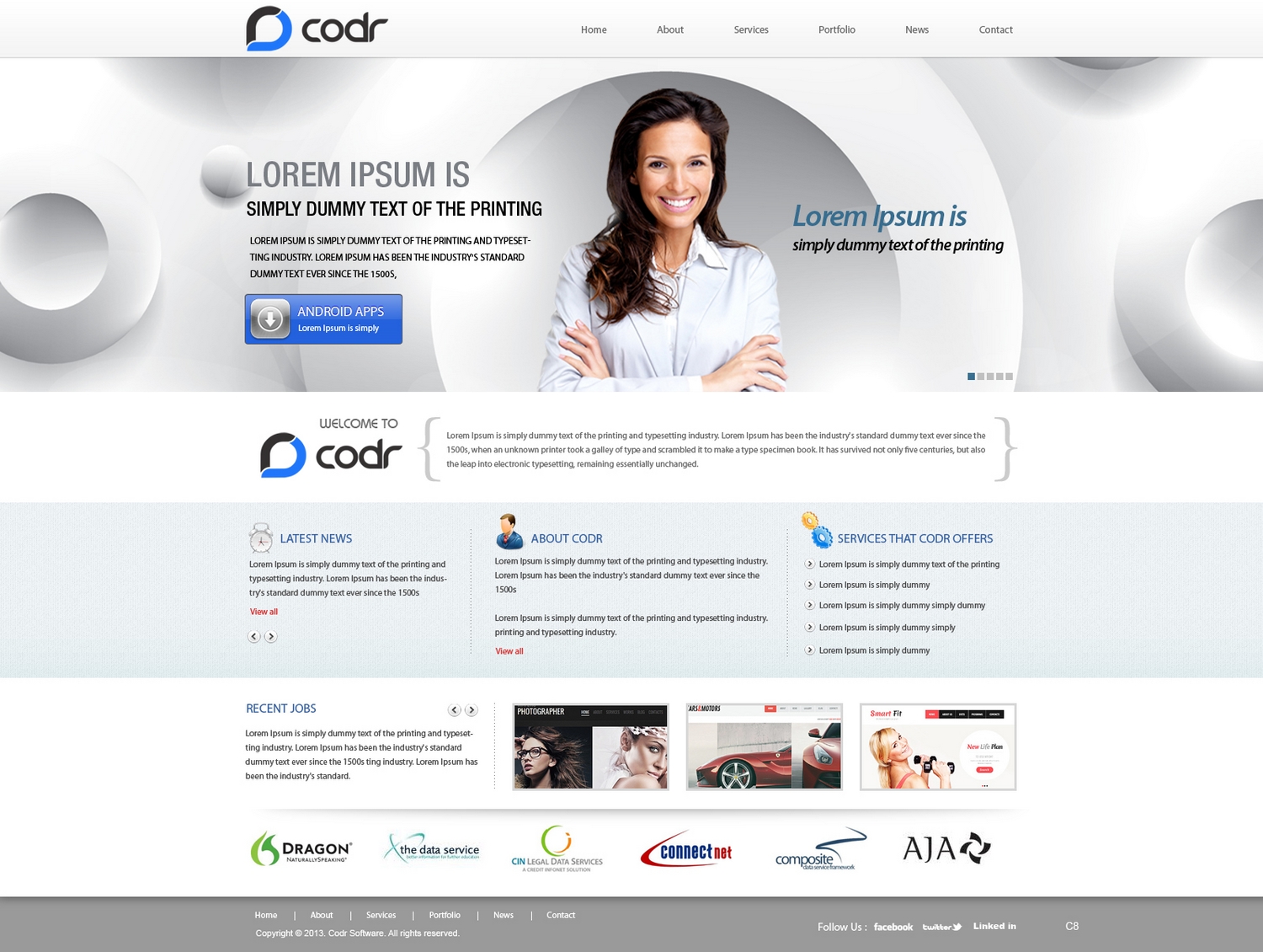 Diseño Web por pb para Codr Software | Diseño #1514762