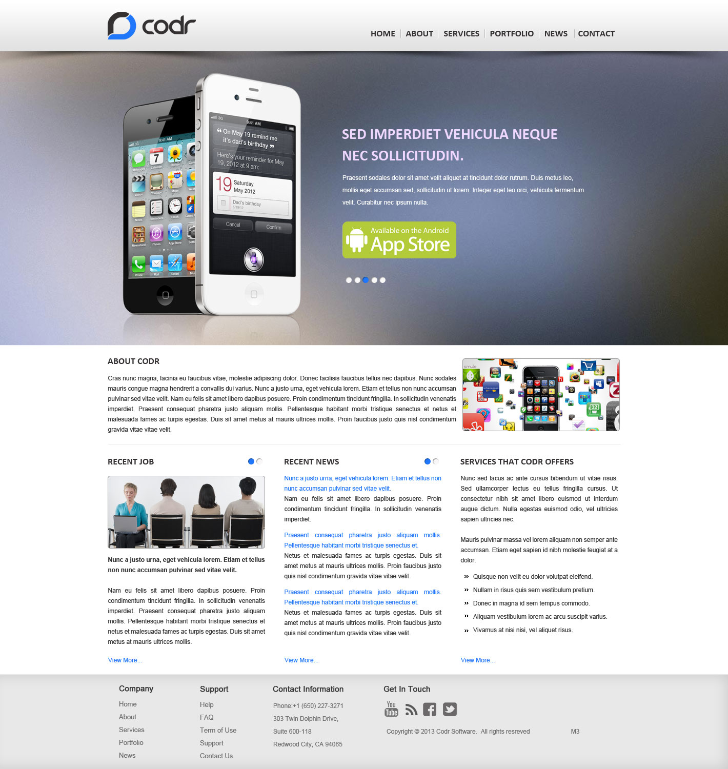 Web Design by pb for Codr Software | Design #1514763