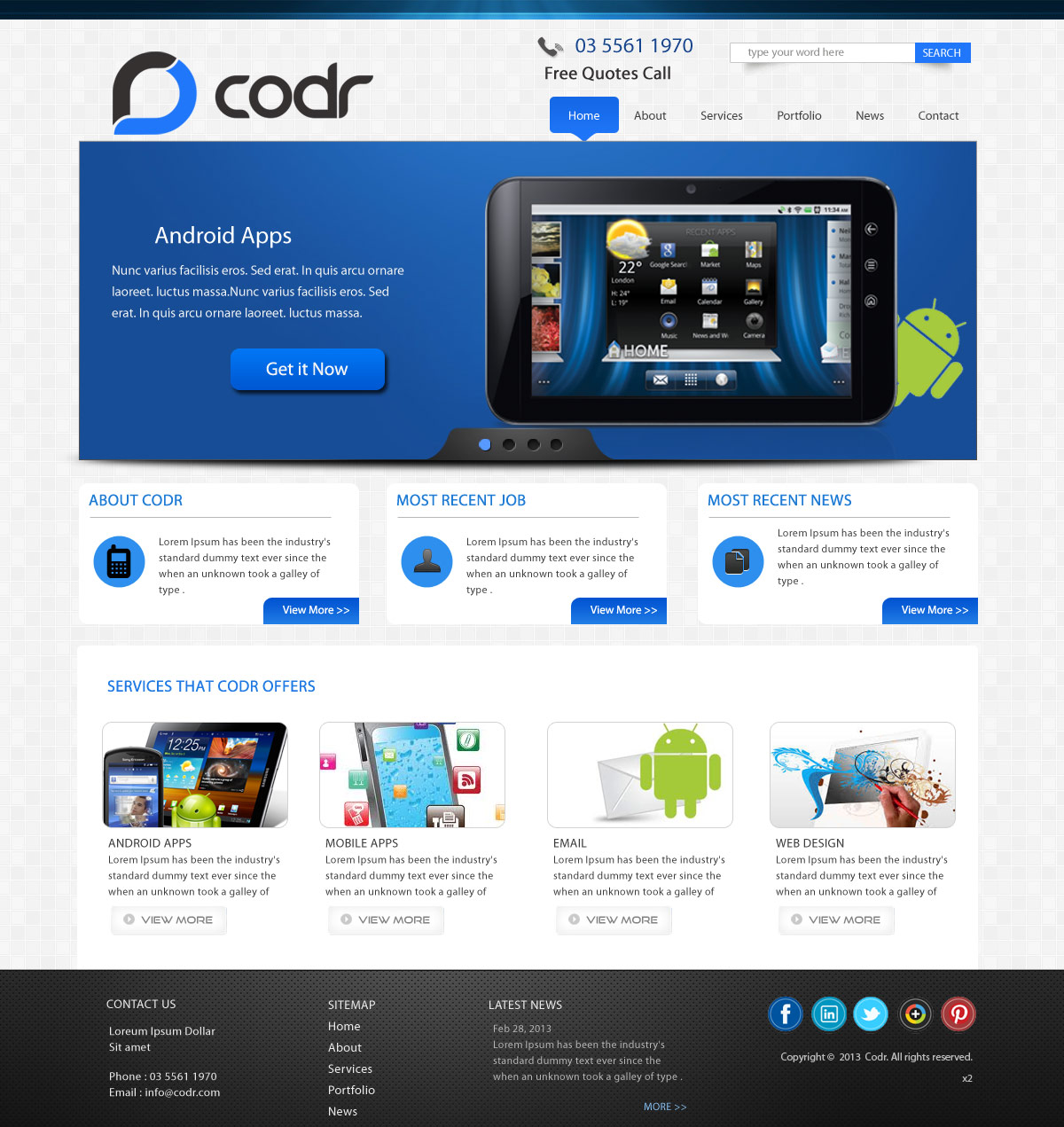 Web Design by pb for Codr Software | Design #1514764