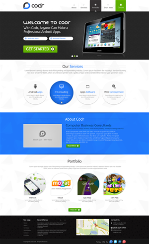 Web-Design von the-lion-king für Codr Software | Design: #1532378