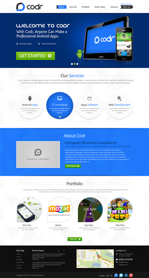 Web-Design von the-lion-king für Codr Software | Design: #1534869