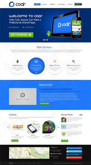 Web-Design von the-lion-king für Codr Software | Design: #1601774