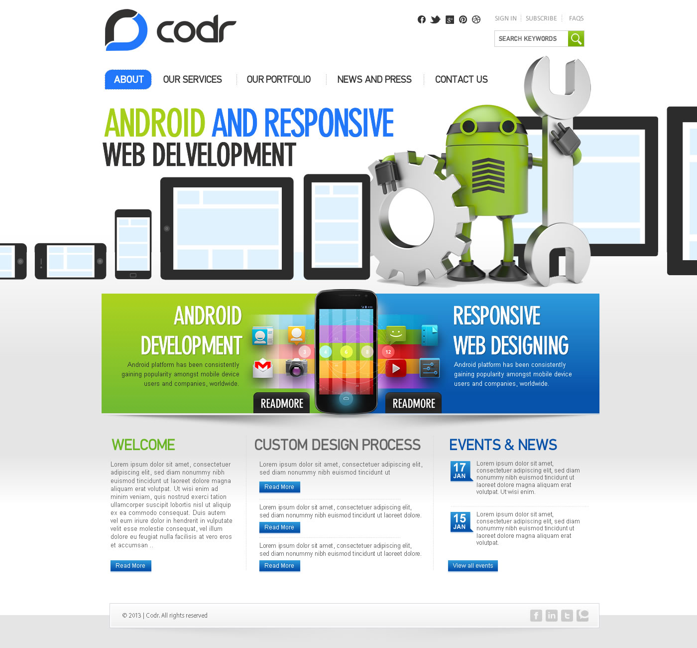 Web Design by TechWise for Codr Software | Design #1519323
