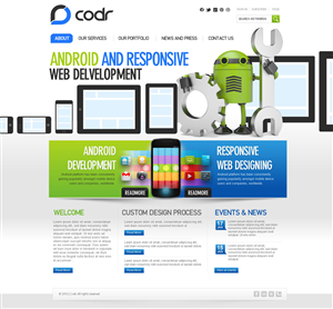 Web Design by TechWise for Codr Software | Design #1519323