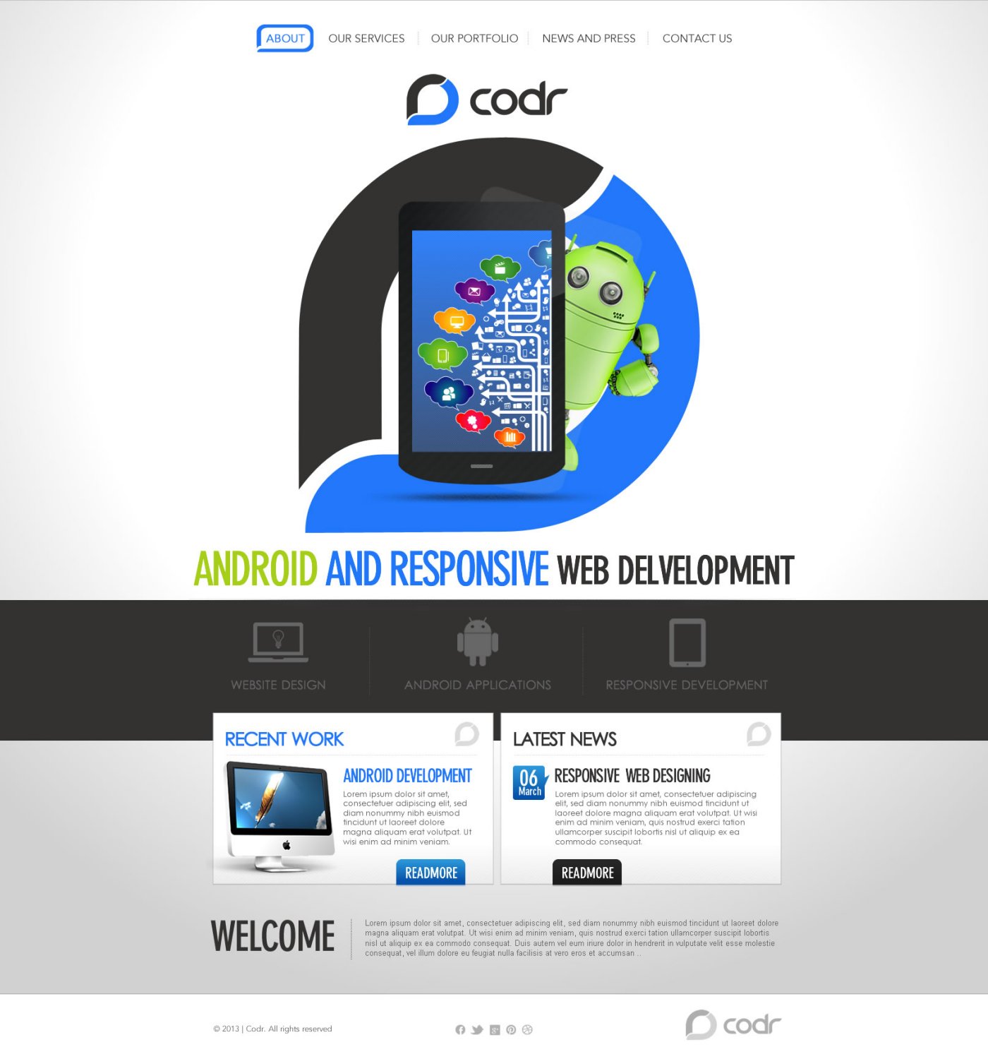 Web Design by TechWise for Codr Software | Design #1537424