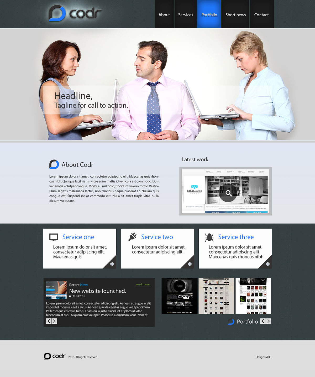 Web Design by Maki for Codr Software | Design #1545659