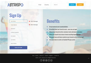 Web Design par pb pour Astrepo | Design : #5442946