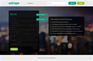 Web Design par pb pour Astrepo | Design : #5449574