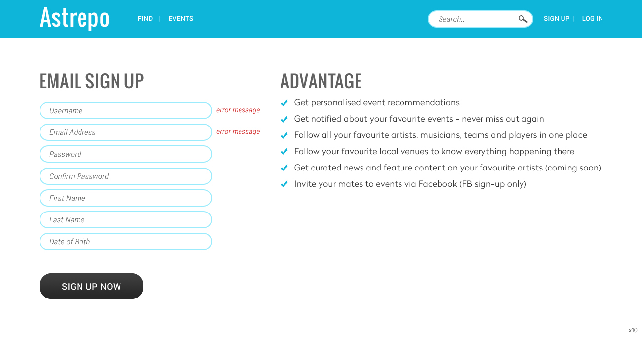Web Design par pb pour Astrepo | Design #5449582