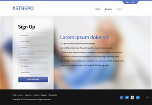 Web Design par pb pour Astrepo | Design : #5449599