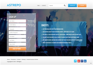 Web Design by pb for Astrepo | Design: #5449609