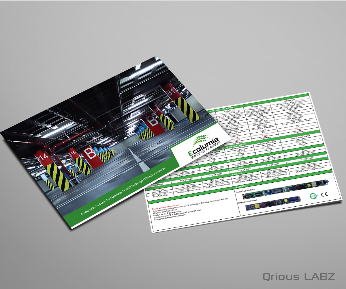 Brochure Design by QriousLABZ for Ecolumia  | Design #5434032
