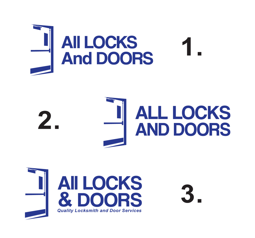 Logo Design by dunjki for All Locks and Doors | Design #5438457