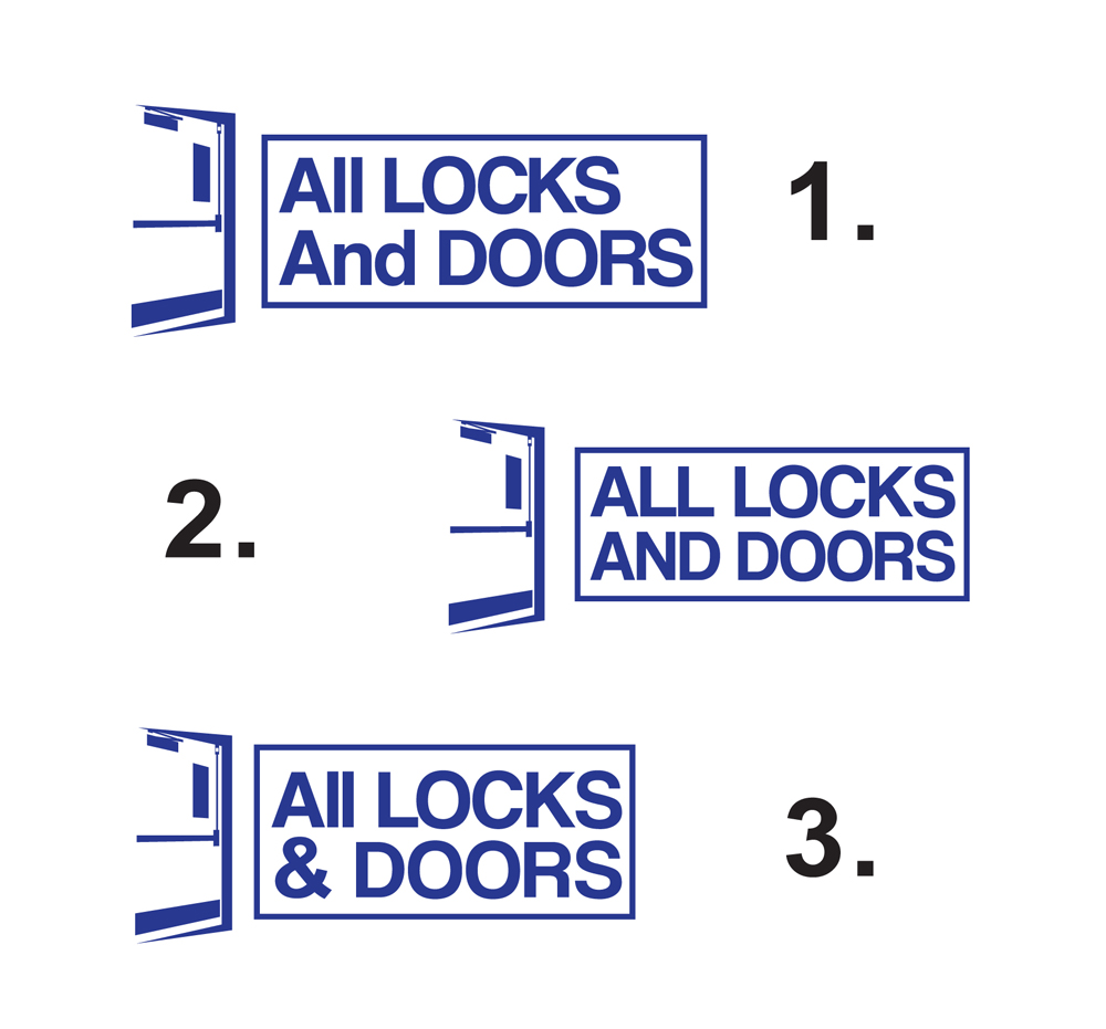 Logo Design by dunjki for All Locks and Doors | Design #5438461