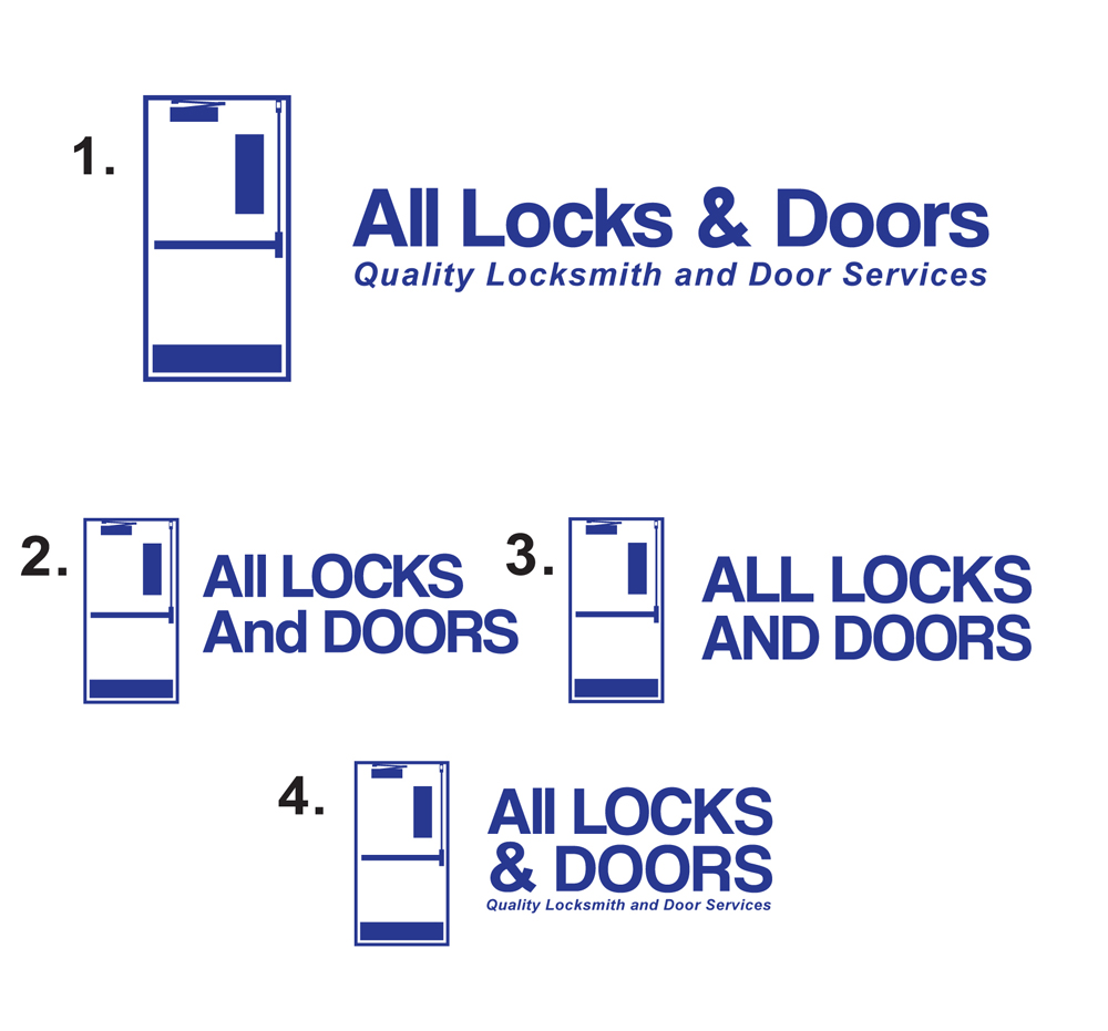 Logo Design by dunjki for All Locks and Doors | Design #5438466