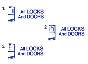 Logo Design by dunjki for All Locks and Doors | Design: #5444204