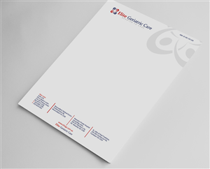 Elite geriatric care need letterhead design