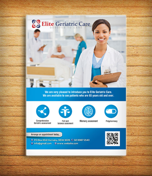 Elite geriatric care need flyer design | Diseño de Flyer por alessandroevge