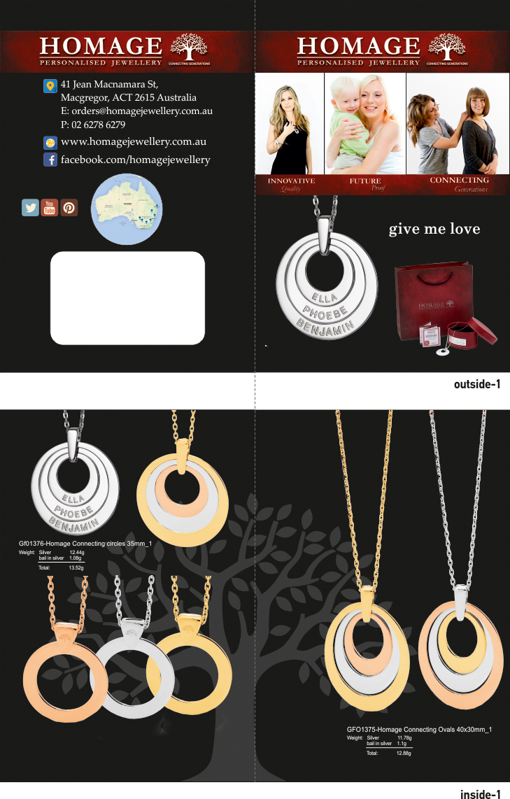 Diseño de Brochure por Design Addict para Homage Jewellery Pty Ltd | Diseño #5567193