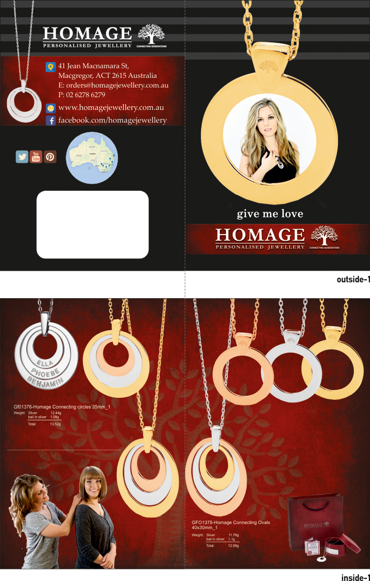 Diseño de Brochure por Design Addict para Homage Jewellery Pty Ltd | Diseño #5567198
