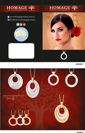 Diseño de Brochure por Design Addict para Homage Jewellery Pty Ltd | Diseño: #5609653