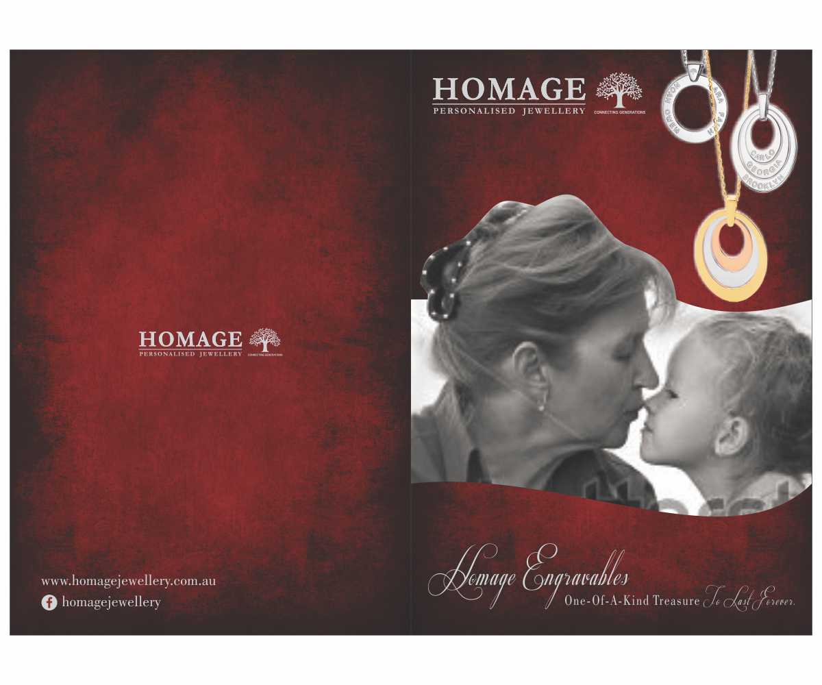 Brochure Design by Cut and Glue for Homage Jewellery Pty Ltd | Design #5577048