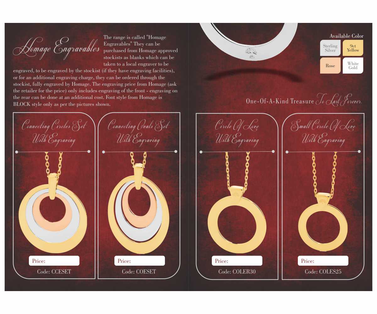 Diseño de Brochure por Cut and Glue para Homage Jewellery Pty Ltd | Diseño #5577053