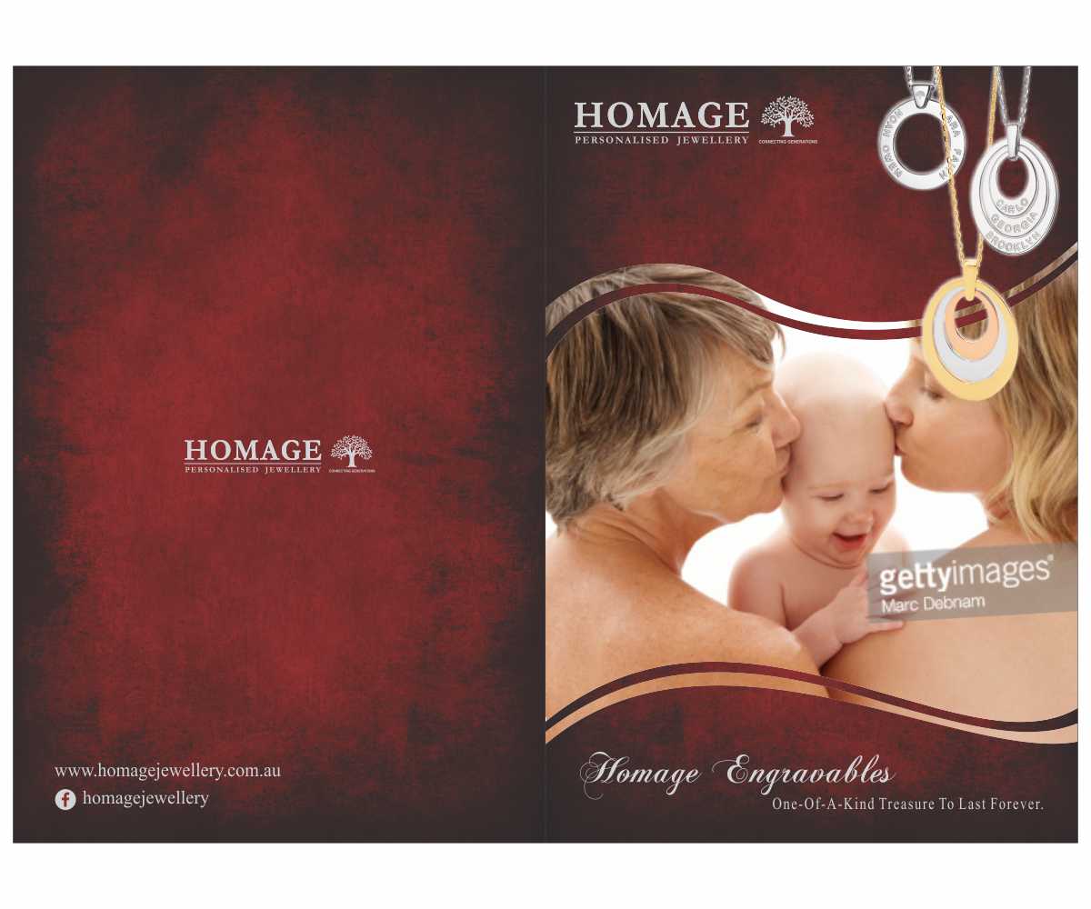 Diseño de Brochure por Cut and Glue para Homage Jewellery Pty Ltd | Diseño #5600448