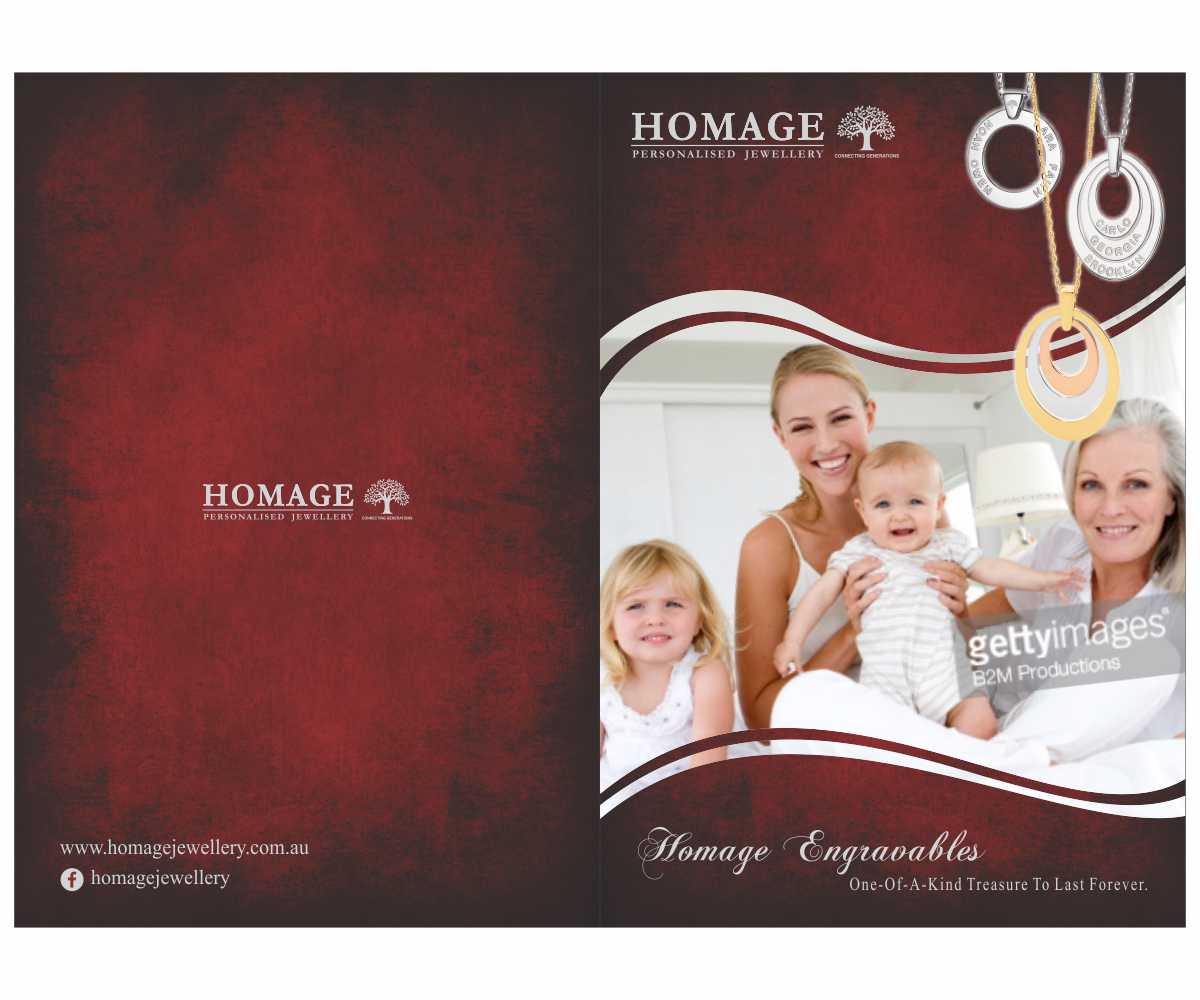 Brochure Design by Cut and Glue for Homage Jewellery Pty Ltd | Design #5600454