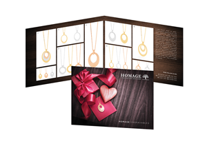 Diseño de Brochure por Diseno Advertising Pte Ltd para Homage Jewellery Pty Ltd | Diseño: #5614968