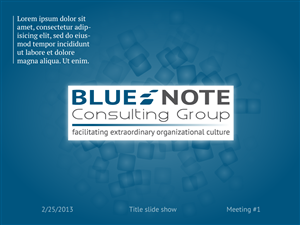 PowerPoint Design by CoolDesign for Blue Note Consulting Group | Design: #1509283