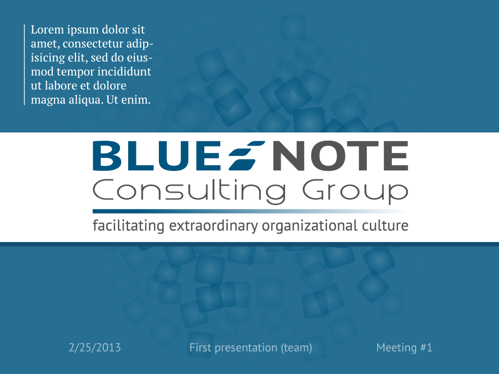 Diseño de PowerPoint por CoolDesign para Blue Note Consulting Group | Diseño #1509292