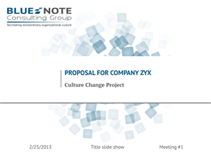 PowerPoint Design by CoolDesign for Blue Note Consulting Group | Design: #1517743