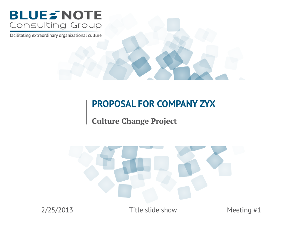 PowerPoint Design by CoolDesign for Blue Note Consulting Group | Design: #1520079