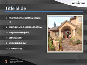 PowerPoint Design by sgarchdesign for Keller Williams Realty-the Market Place | Design: #1537995