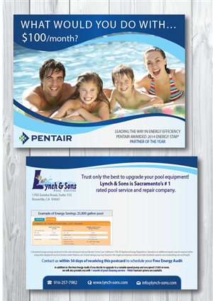 Postcard Designs - Hayward and Pentair | Postcard Design by alex989