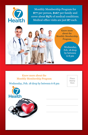 Postcard Design by ALSADESIGN for 7 Health | Design: #5448835